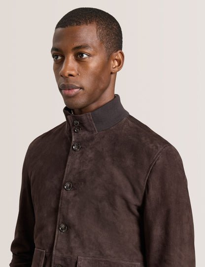 Ted Baker WEIR - Suede Button Front Jacket