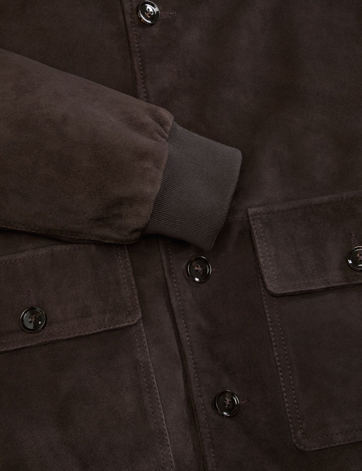 Ted Baker WEIR - Suede Button Front Jacket