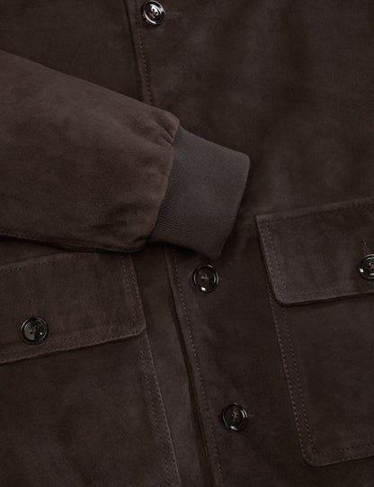 Ted Baker WEIR - Suede Button Front Jacket