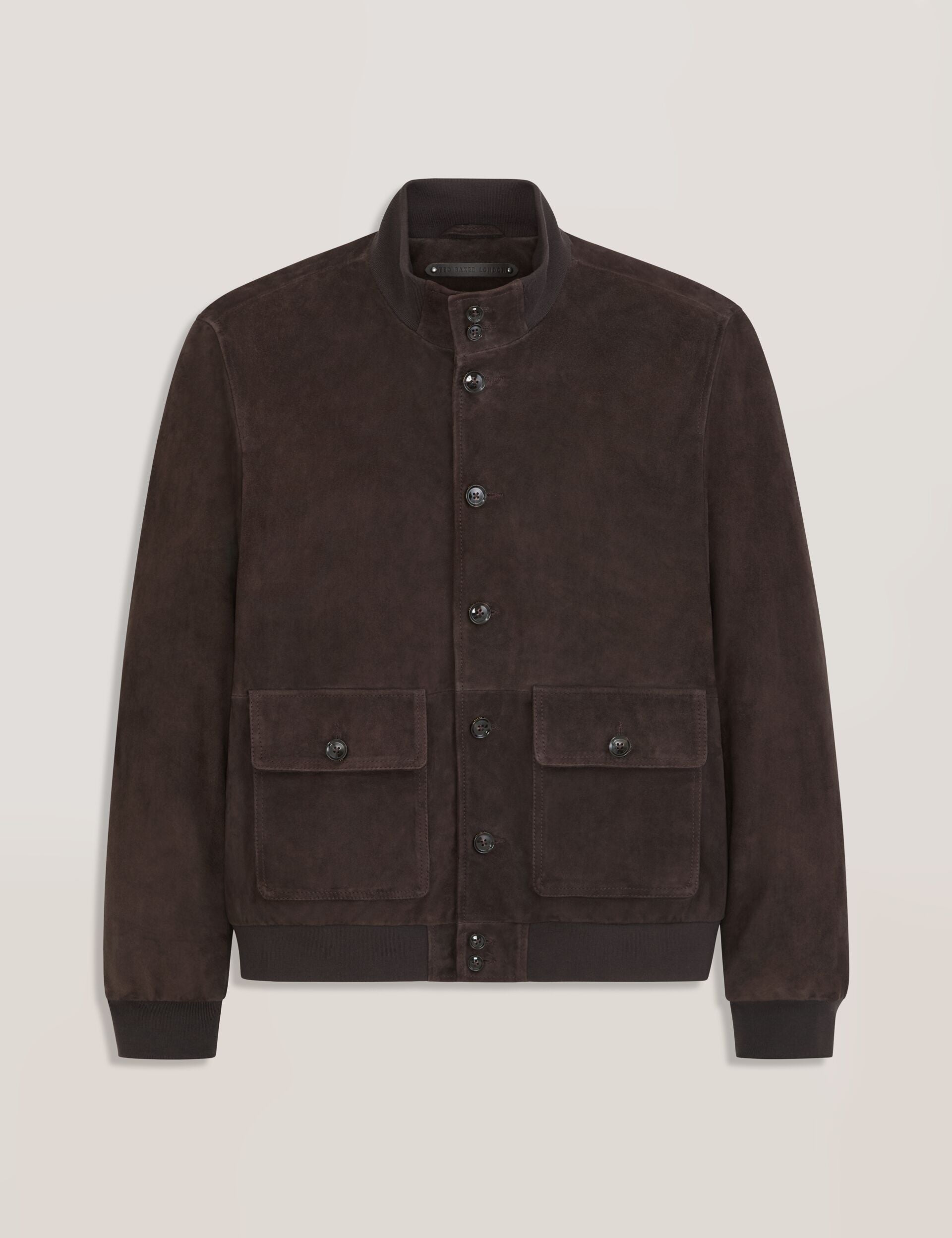 Ted Baker WEIR - Suede Button Front Jacket