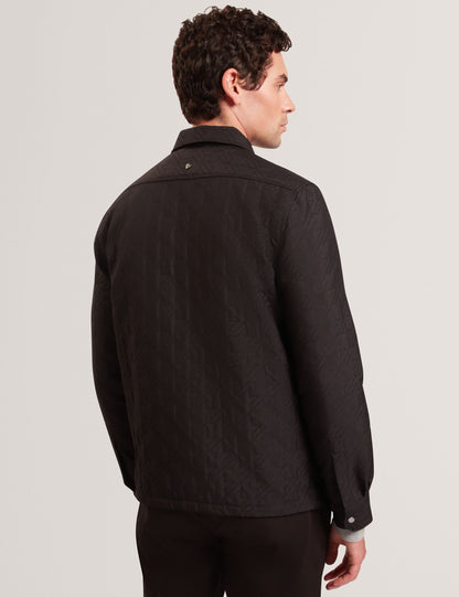Ted Baker THOVA Textured Quilt Zip-Through Overshirt