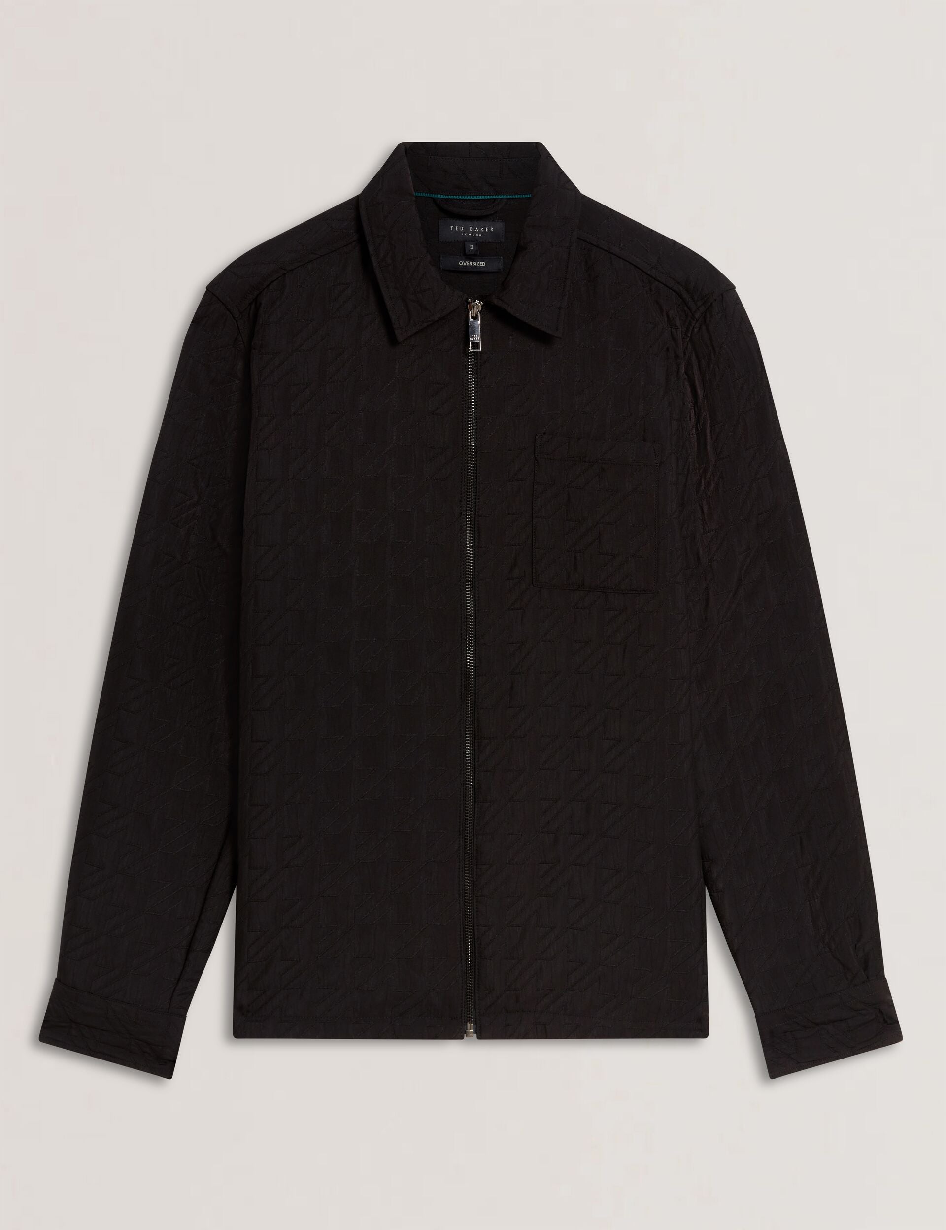 Ted Baker THOVA Textured Quilt Zip-Through Overshirt