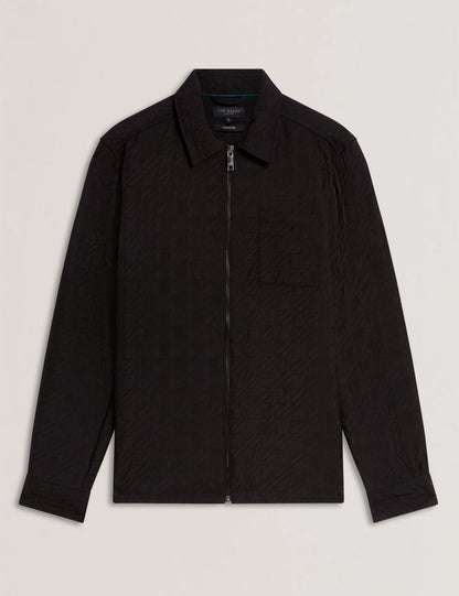 Ted Baker THOVA Textured Quilt Zip-Through Overshirt