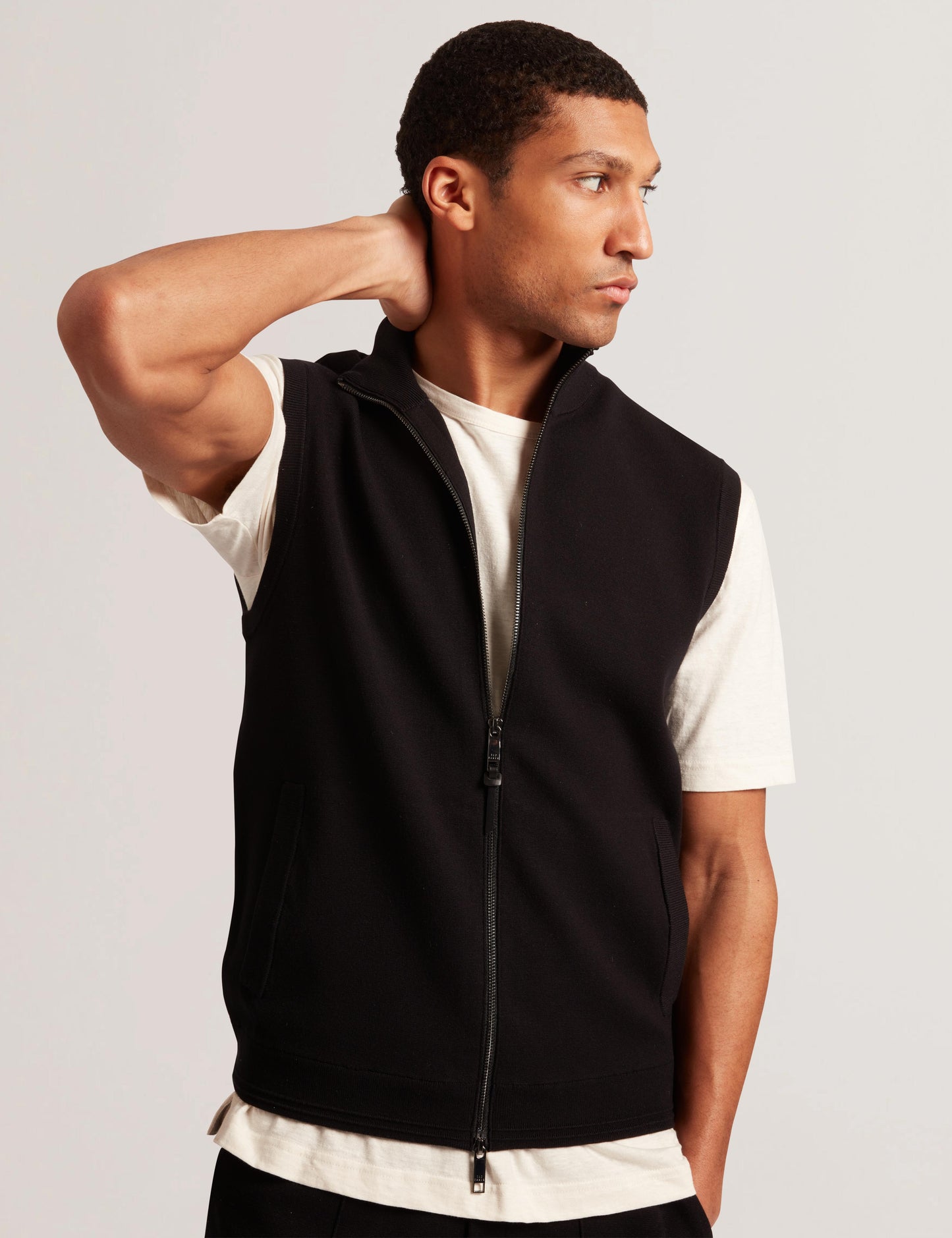 Ted Baker TERINCE - Zip-Through Funnel Neck Gillet