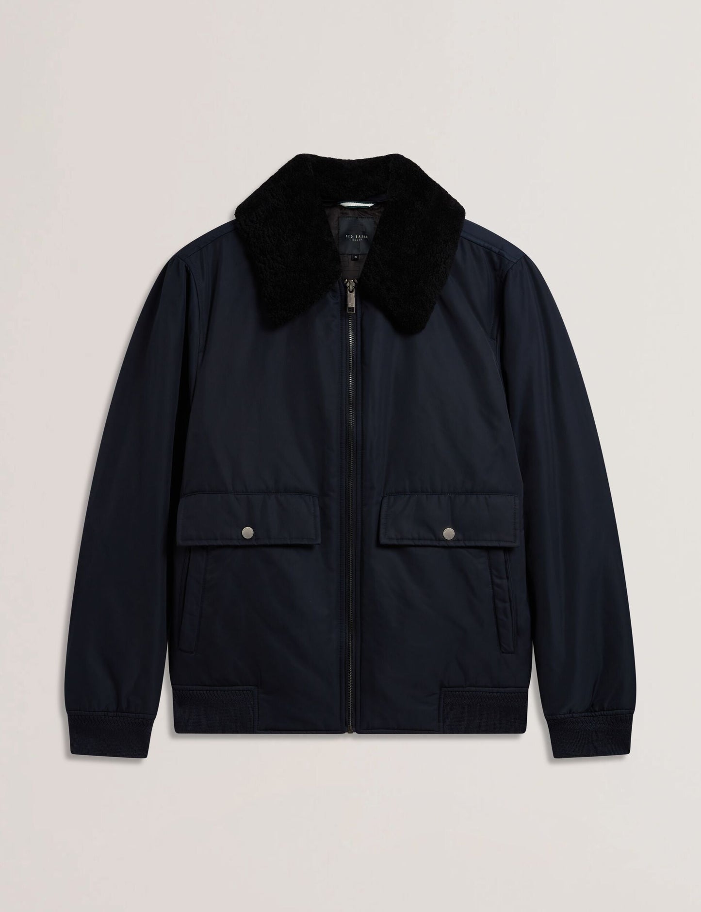 Ted Baker AVITORE - Zip Bomber Jacket With Removable Collar