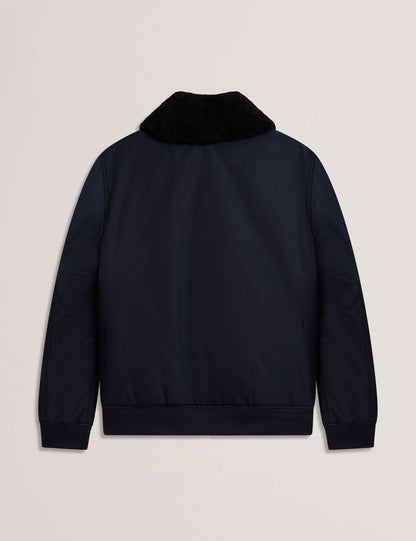 Ted Baker AVITORE - Zip Bomber Jacket With Removable Collar