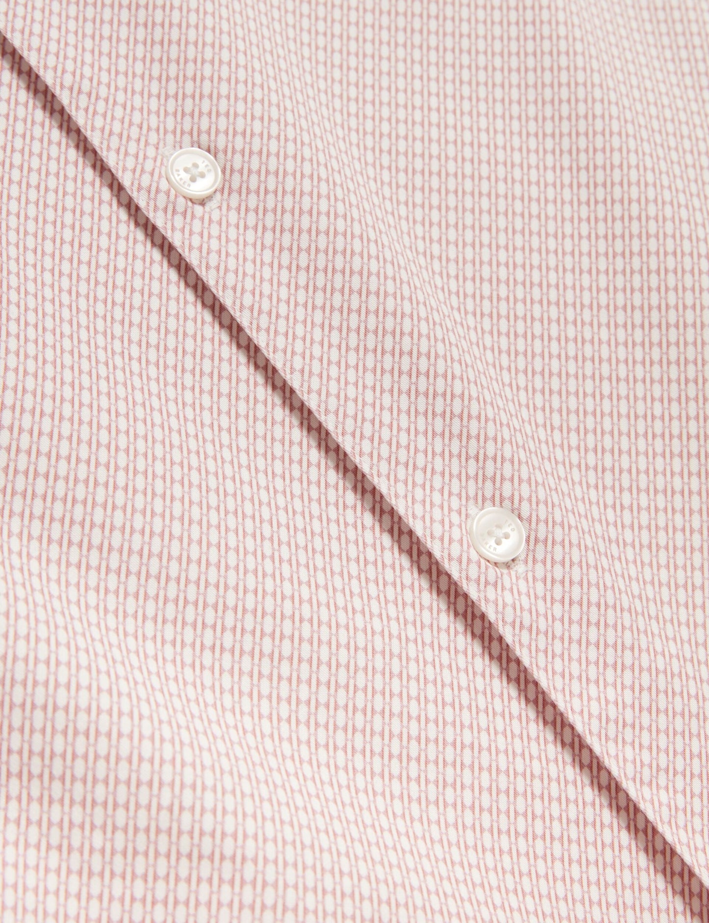 Ted Baker ROMMANN Micro Geo Print Slim Short Sleeve Shirt