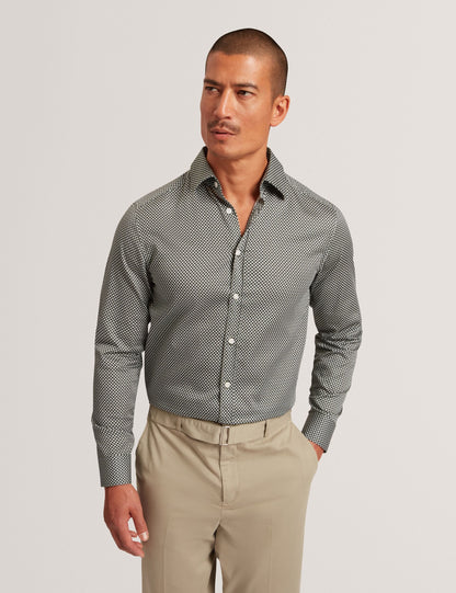 Ted Baker JOZEF Slim Fit Micro Geometric Print Shirt