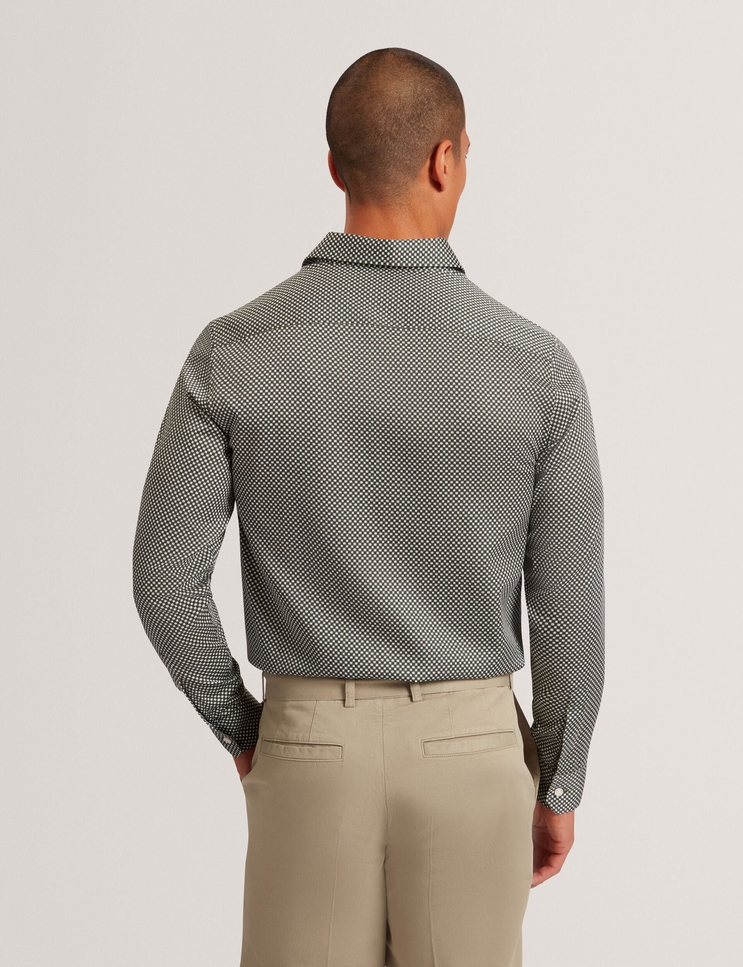 Ted Baker JOZEF Slim Fit Micro Geometric Print Shirt