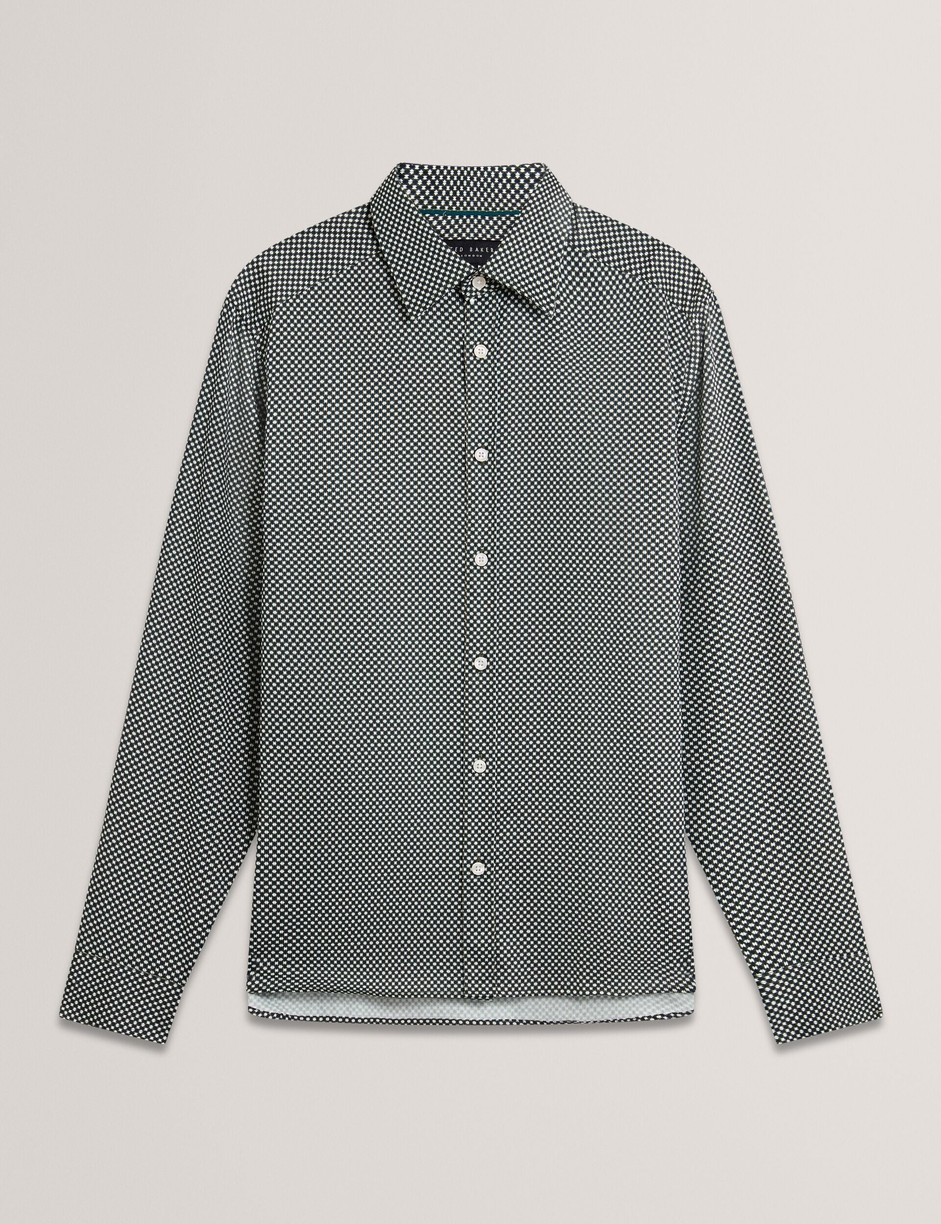 Ted Baker JOZEF Slim Fit Micro Geometric Print Shirt