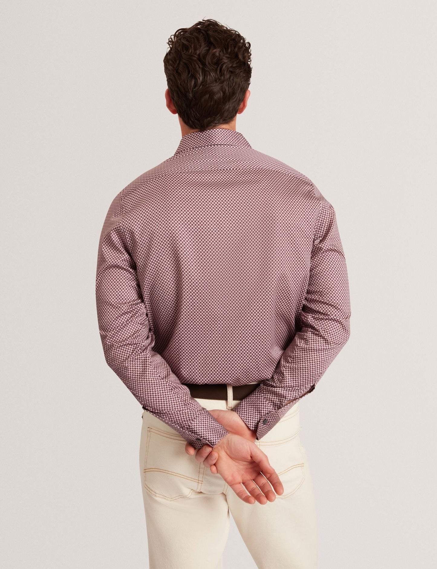 Ted Baker JOZEF Slim Fit Micro Geometric Print Shirt