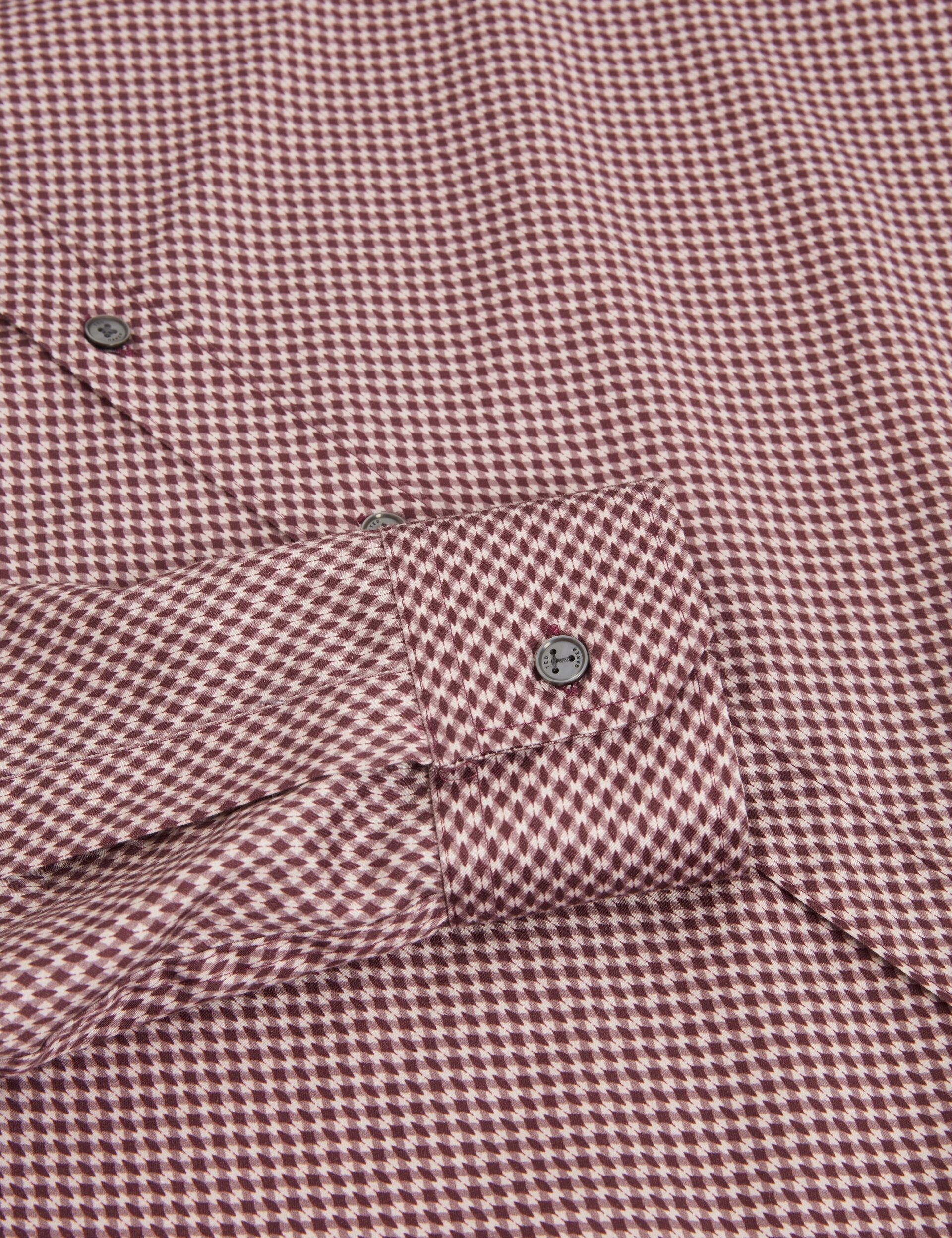 Ted Baker JOZEF Slim Fit Micro Geometric Print Shirt