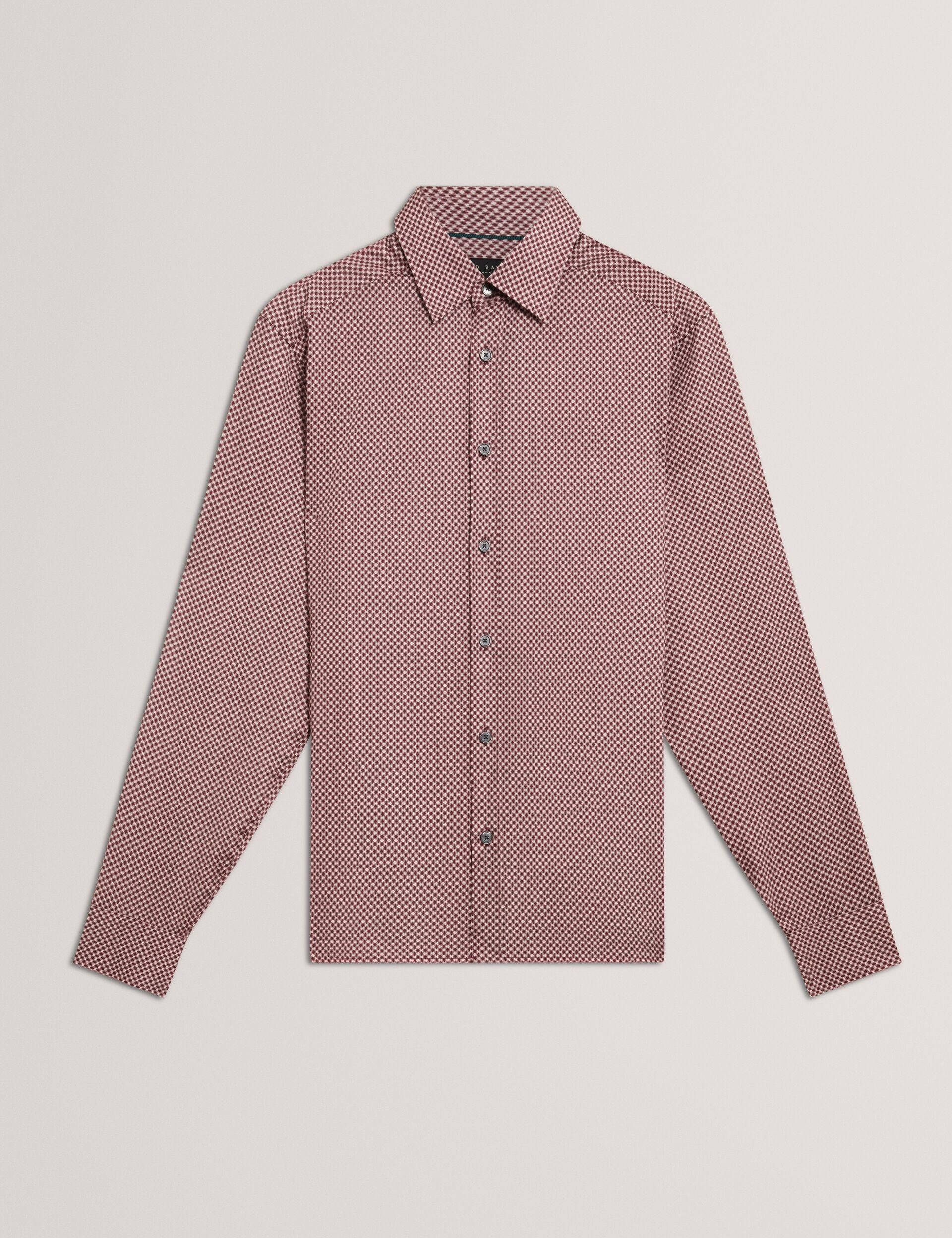 Ted Baker JOZEF Slim Fit Micro Geometric Print Shirt