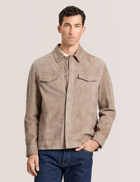 Ted Baker WILBUR - Suede Shirt Jacket
