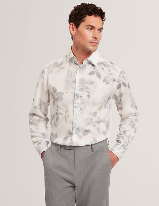 Ted Baker KALMILL Photograhic Leaf Print Regular Fit Shirt