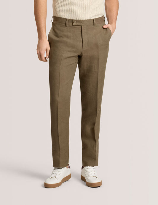 Ted Baker WINTER - Flat Front Linen Suit Pant