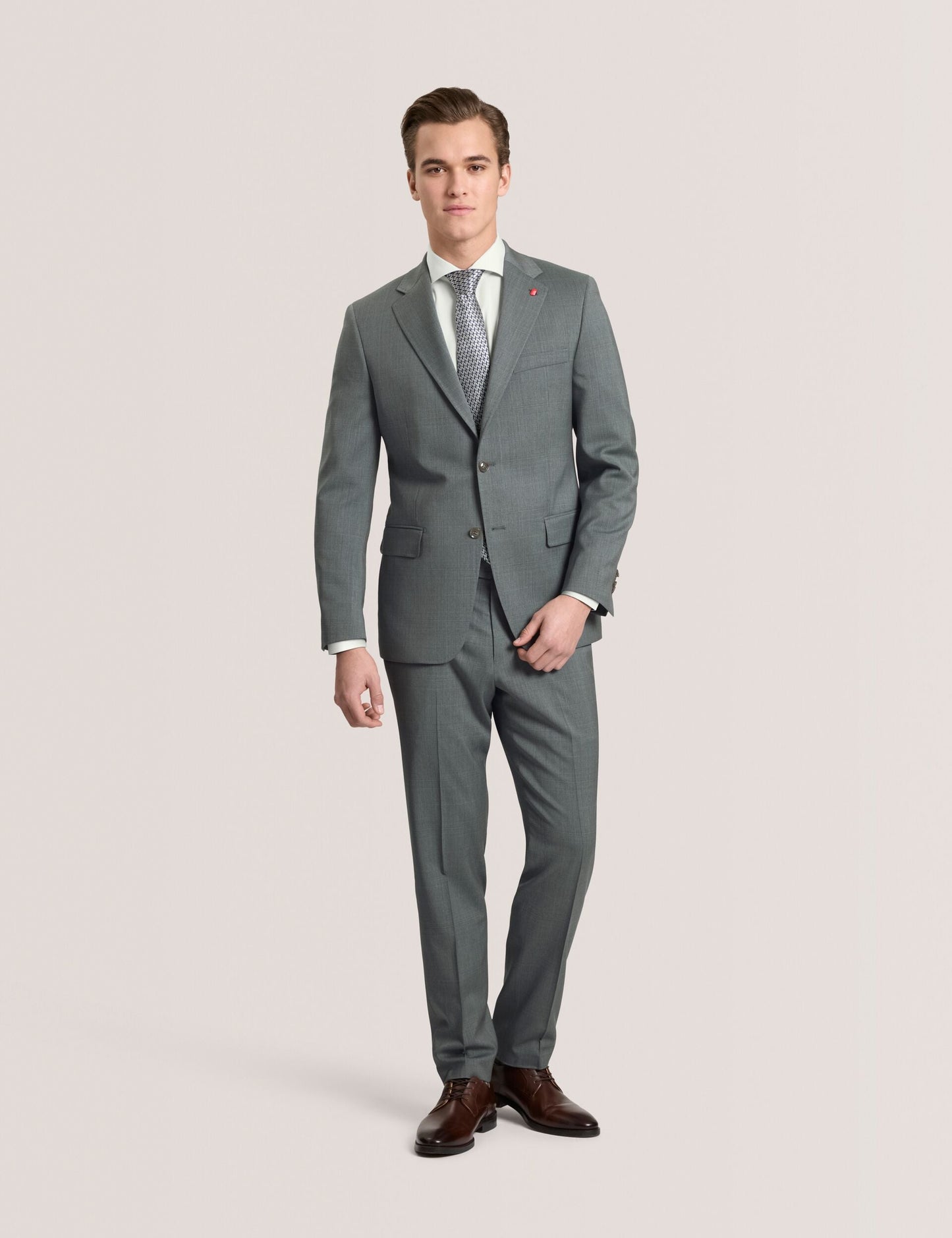 Ted Baker WRIGHT - Single Breasted Two Button Notch Flat Front Plaid Jacket