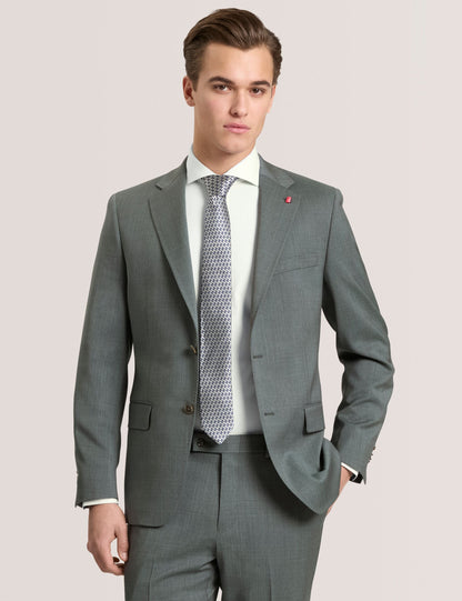 Ted Baker WRIGHT - Single Breasted Two Button Notch Flat Front Plaid Jacket