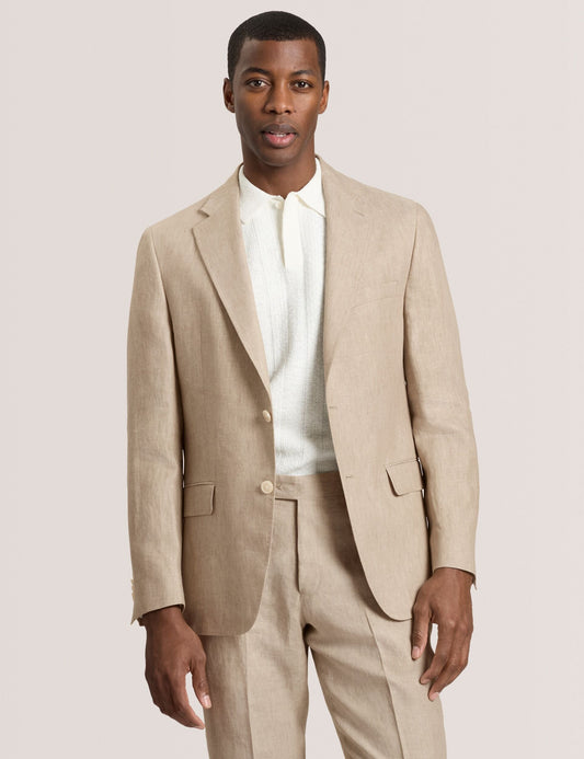 Ted Baker WINFRED - Single Breasted Two Button Notch Flat Front Linen Suit Jacket