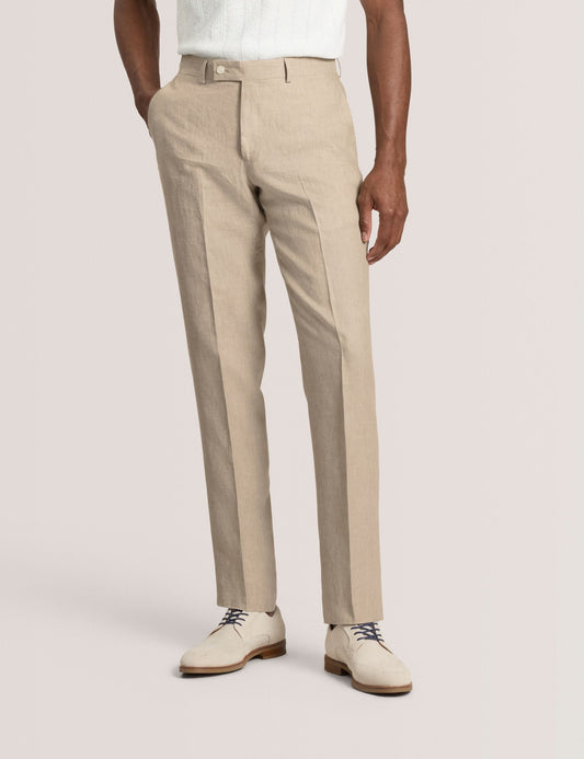 Ted Baker WINTER - Flat Front Linen Suit Pant