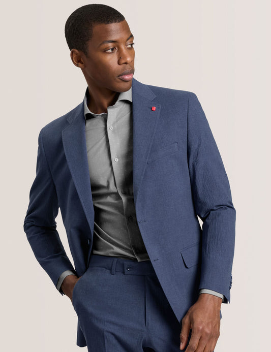 Ted Baker WINFRED - Single Breasted Two Button Notch Flat Front Seersucker Suit Jacket