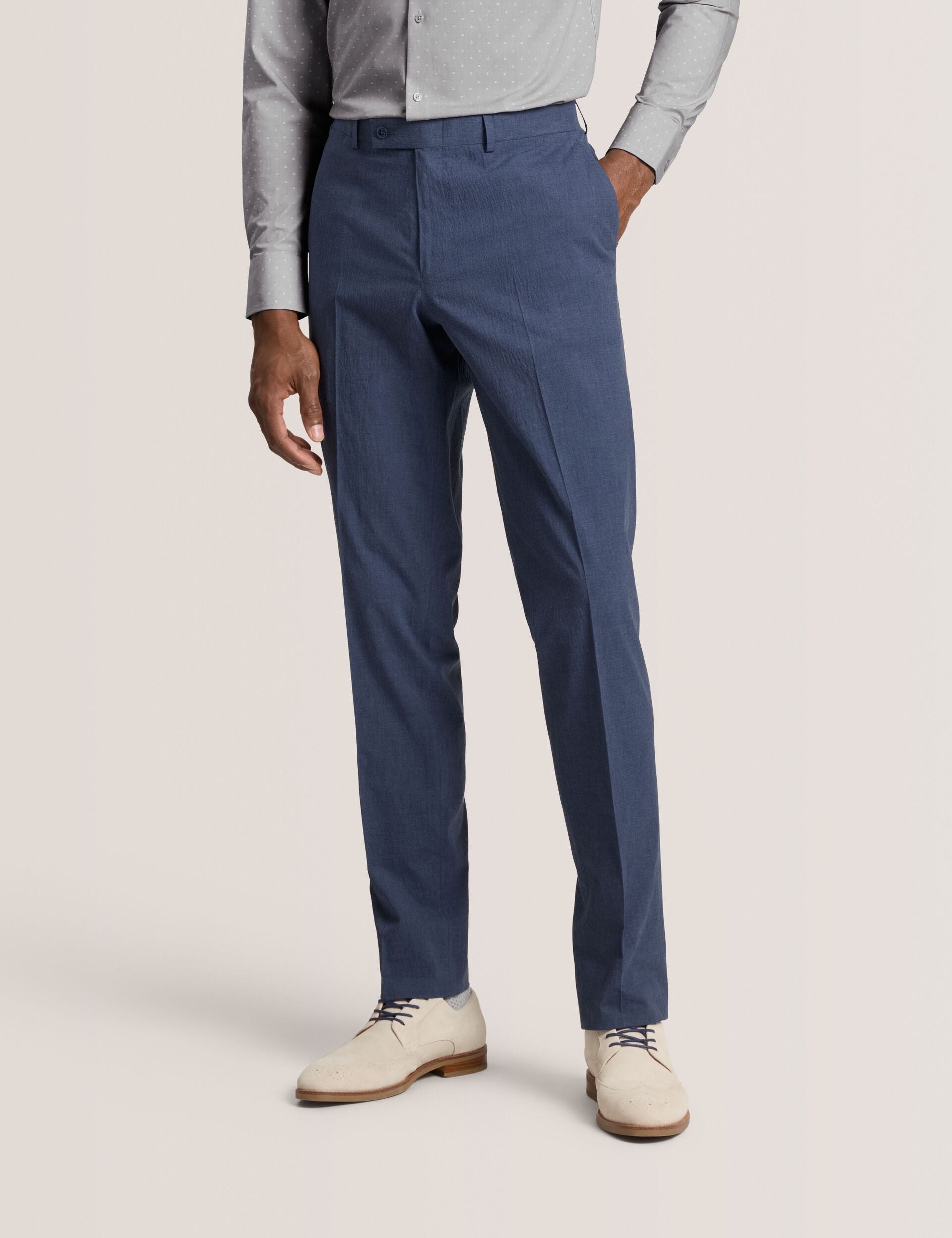 Ted Baker WINTER - Flat Front Seersucker Suit Pant