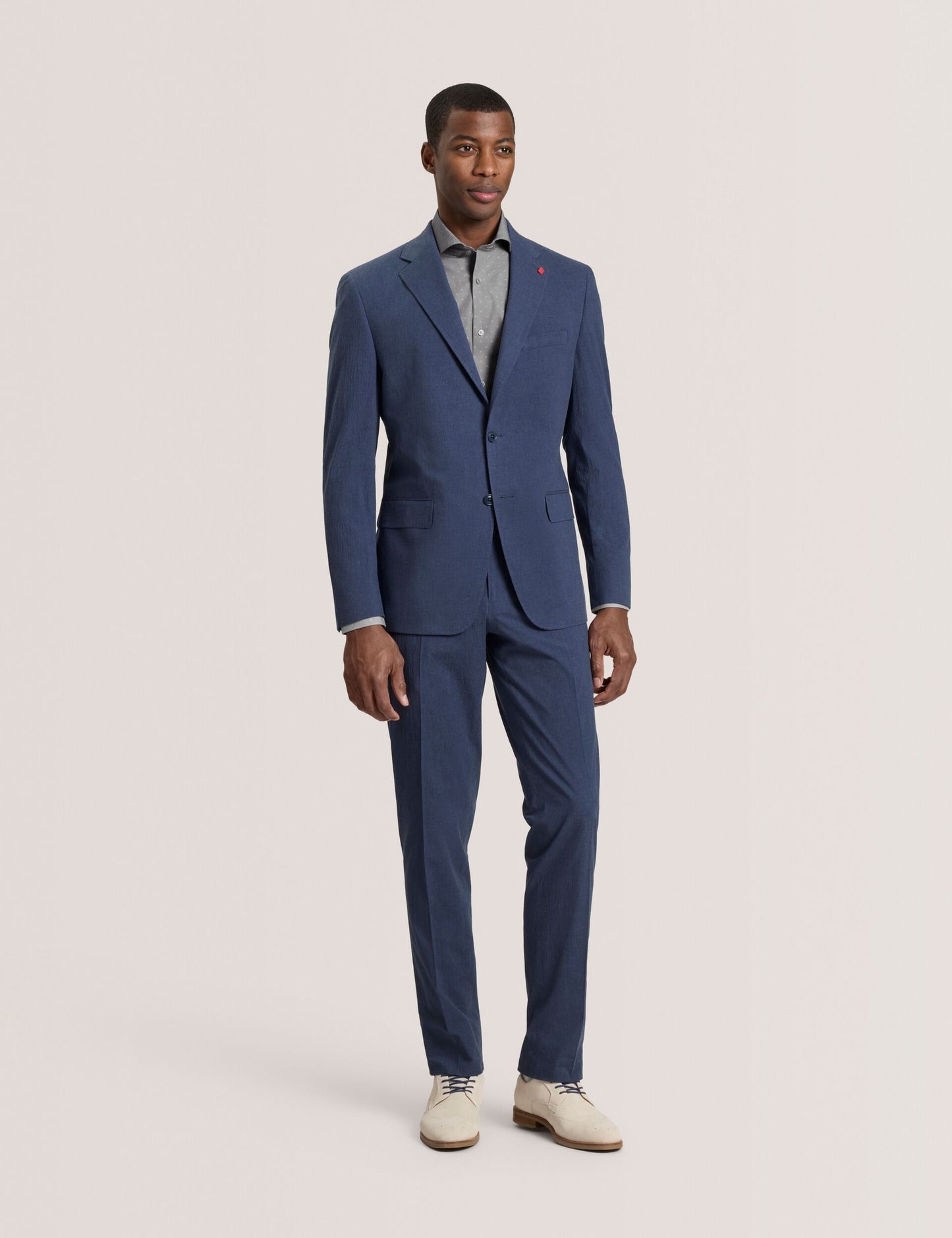 Ted Baker WINTER - Flat Front Seersucker Suit Pant