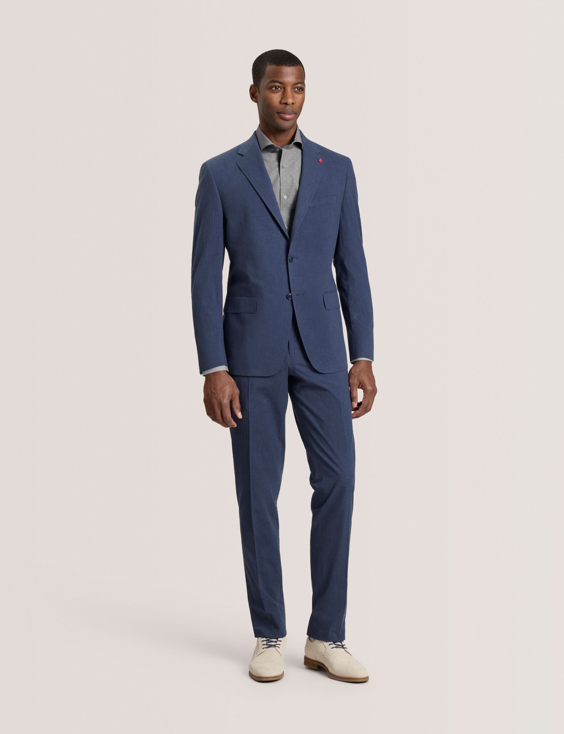Ted Baker WINTER - Flat Front Seersucker Suit Pant