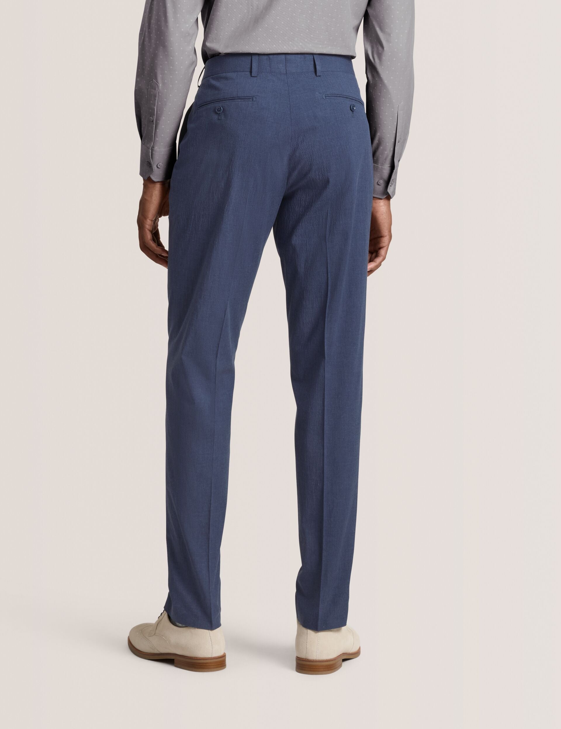 Ted Baker WINTER - Flat Front Seersucker Suit Pant