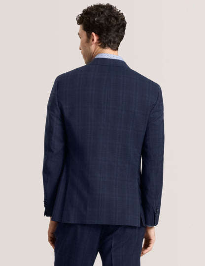 Ted Baker WRIGHT - Single Breasted Two Button Notch Flat Front Plaid Jacket