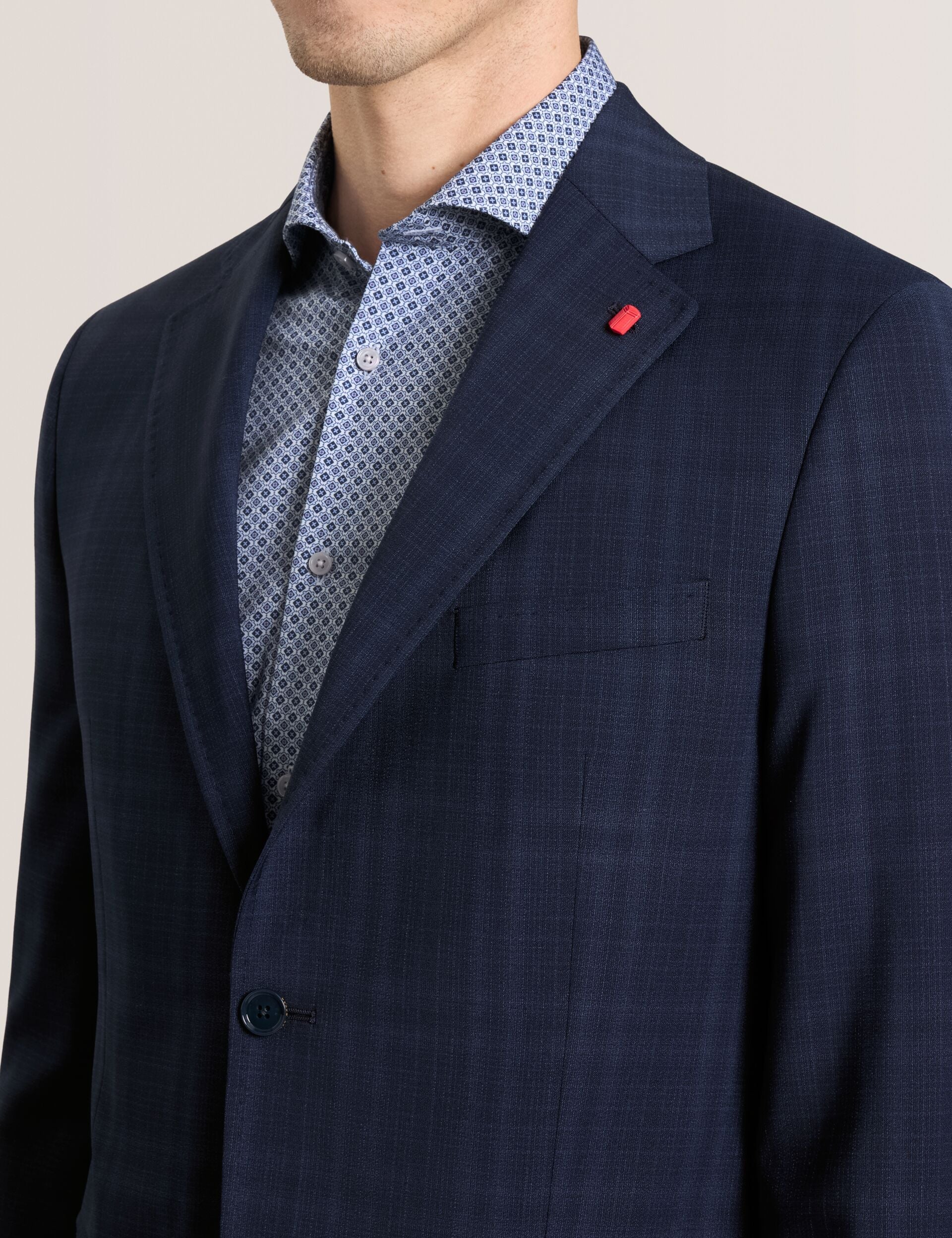 Ted Baker WRIGHT - Single Breasted Two Button Notch Flat Front Plaid Jacket