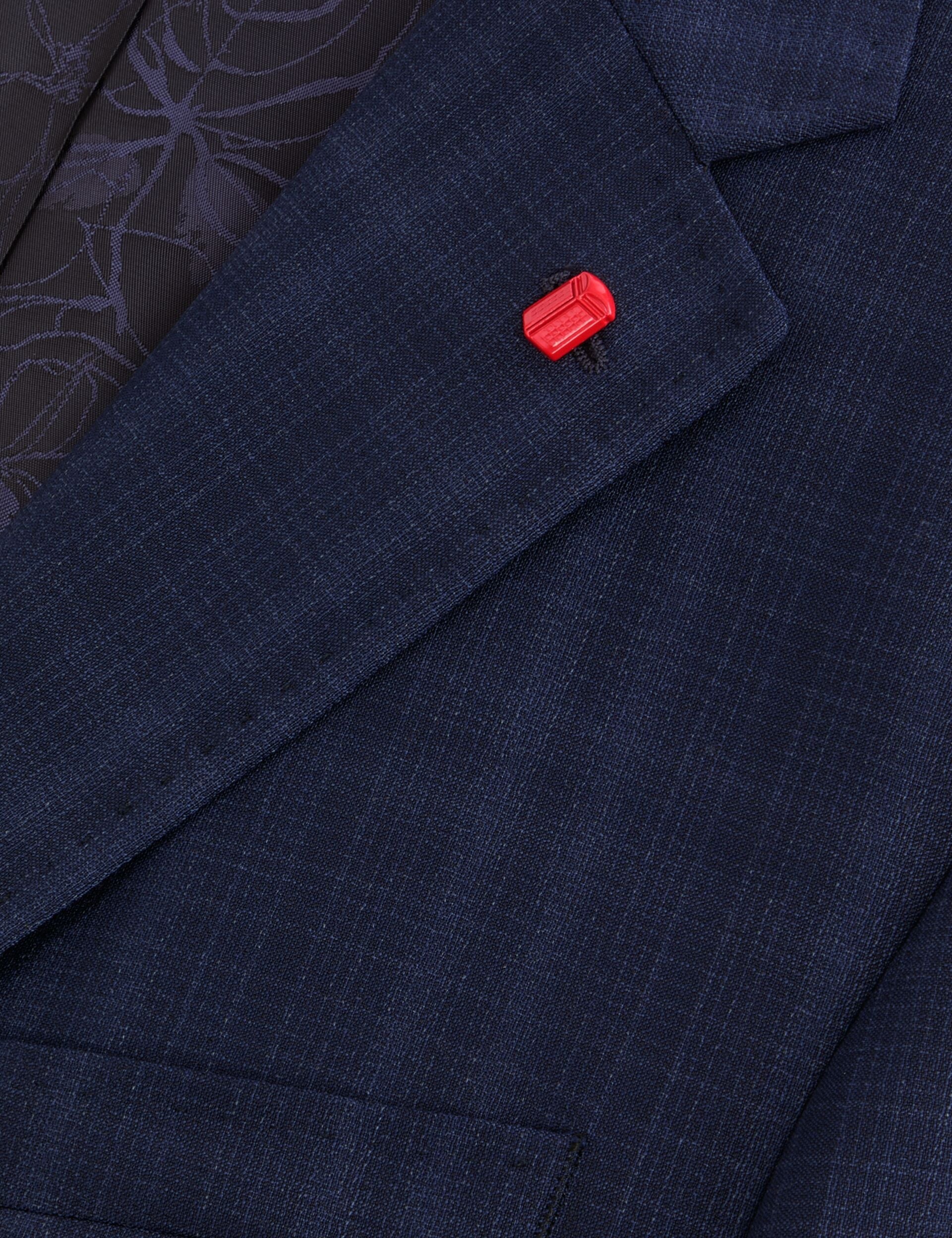 Ted Baker WRIGHT - Single Breasted Two Button Notch Flat Front Plaid Jacket