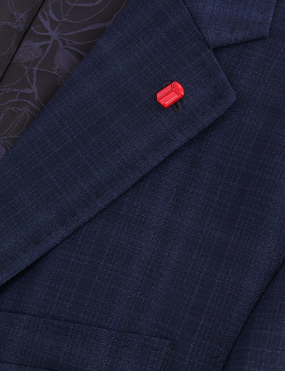 Ted Baker WRIGHT - Single Breasted Two Button Notch Flat Front Plaid Jacket