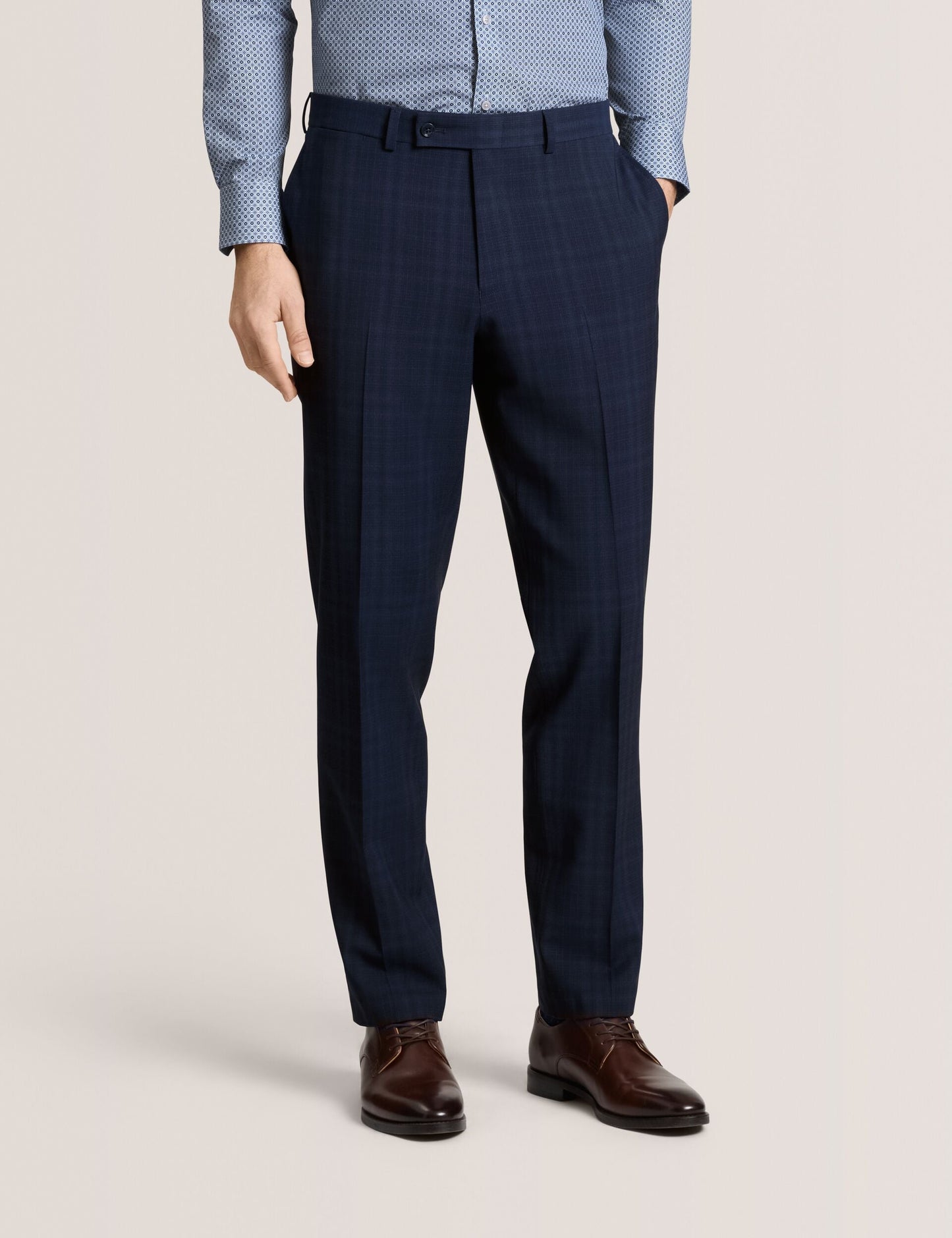 Ted Baker WINTER - Flat Front Plaid Suit Pant