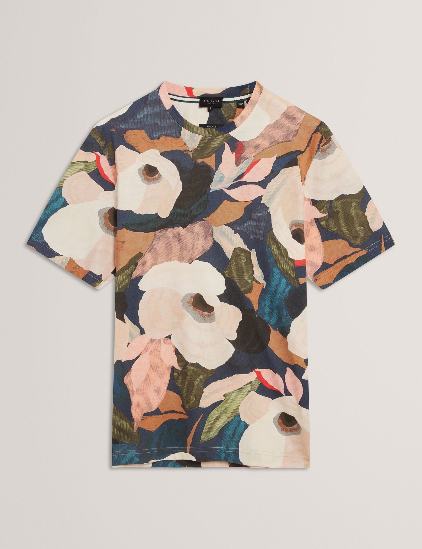 Ted Baker DOWLLE Garden Print Crew Neck Cotton T-Shirt