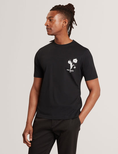 Ted Baker CAHEL Floral Logo Graphic Cotton T-Shirt