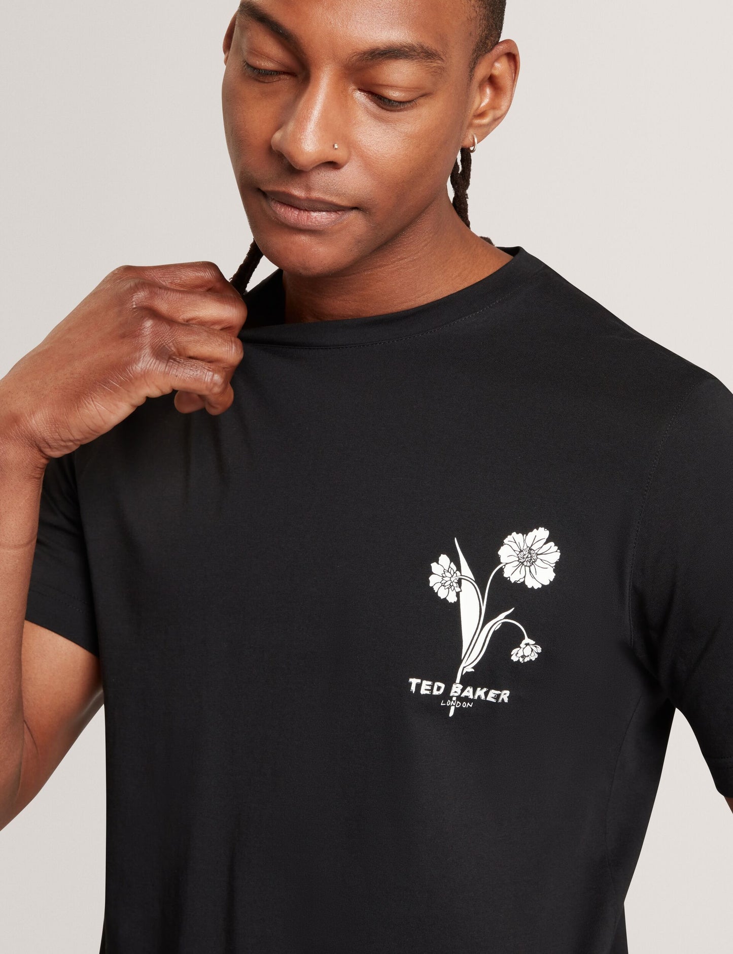 Ted Baker CAHEL Floral Logo Graphic Cotton T-Shirt