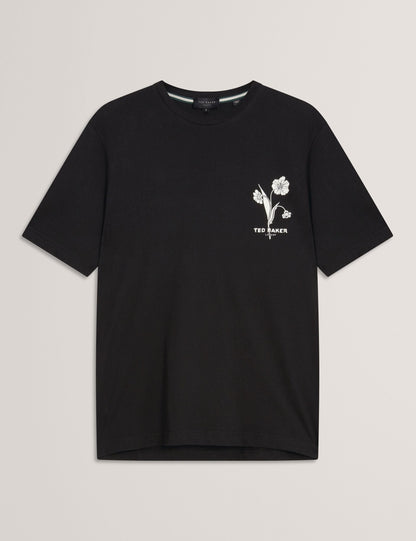 Ted Baker CAHEL Floral Logo Graphic Cotton T-Shirt