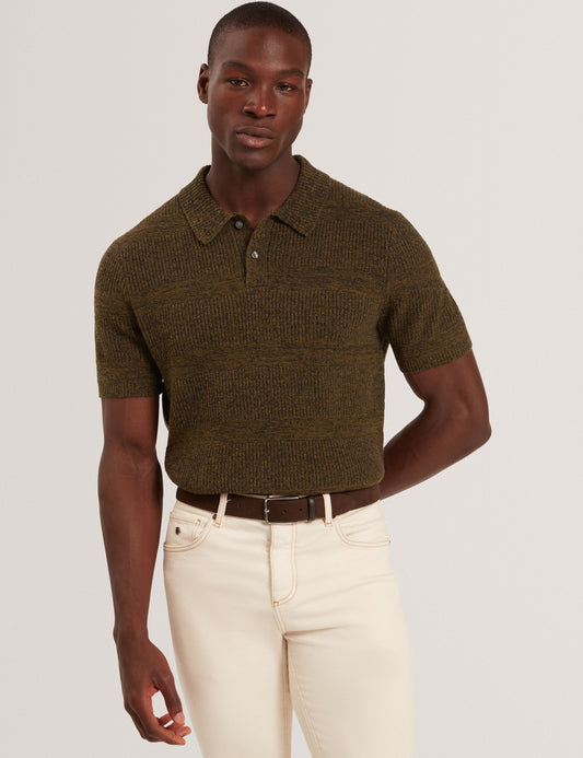 Ted Baker MAVIK - Short Sleeve Twist Stitch Detail Polo