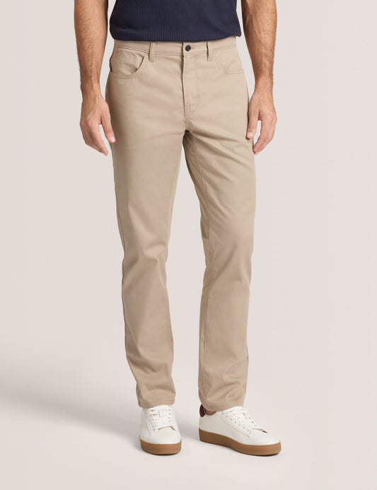 Ted Baker COMPACT HERRINGBONE TROUSERS - Crockery