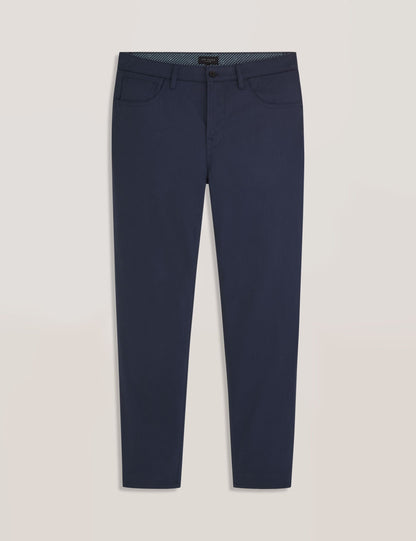 Ted Baker COMPACT HERRINGBONE TROUSERS - Blue Nights
