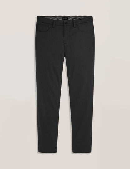 Ted Baker COMPACT HERRINGBONE TROUSERS - Black Beauty