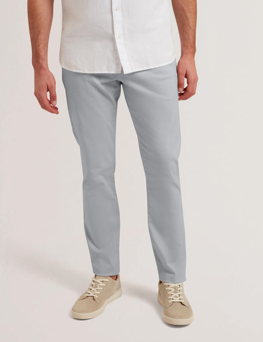 Ted Baker BATFORD - Grey Slim Fit Cotton Blend Chinos