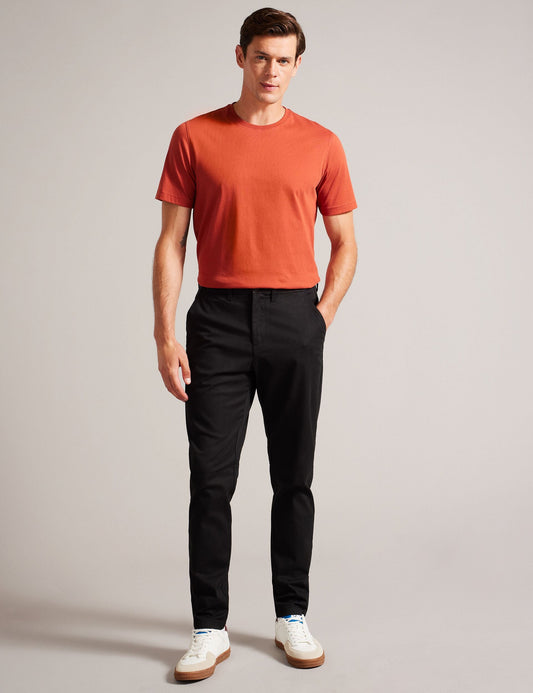 Ted Baker HAYBRN - Black Regular Fit Woven Texture Chinos