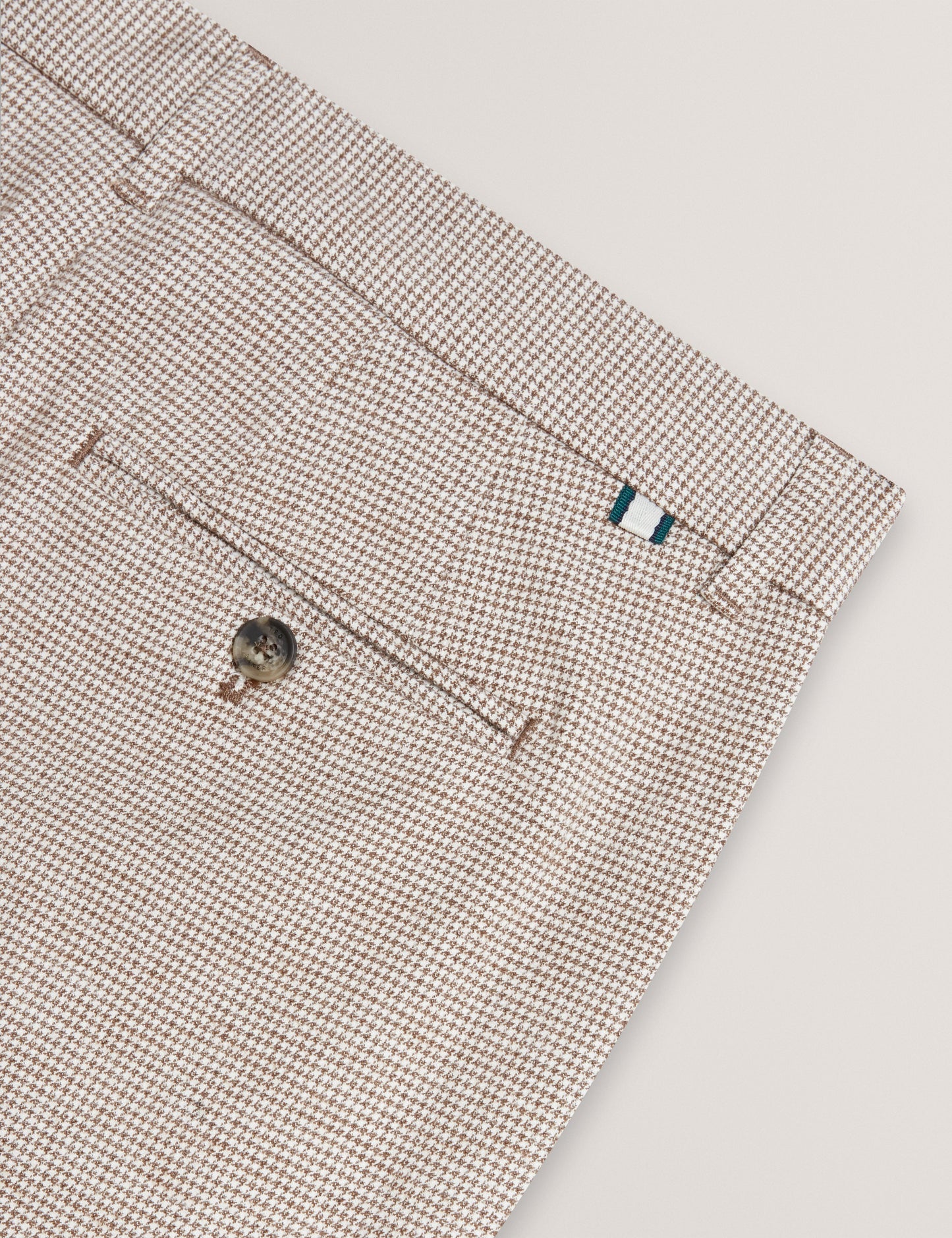 Ted Baker HANDLY - Micro Houndstooth Slim Fit Pants