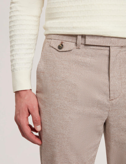 Ted Baker HANDLY - Micro Houndstooth Slim Fit Pants