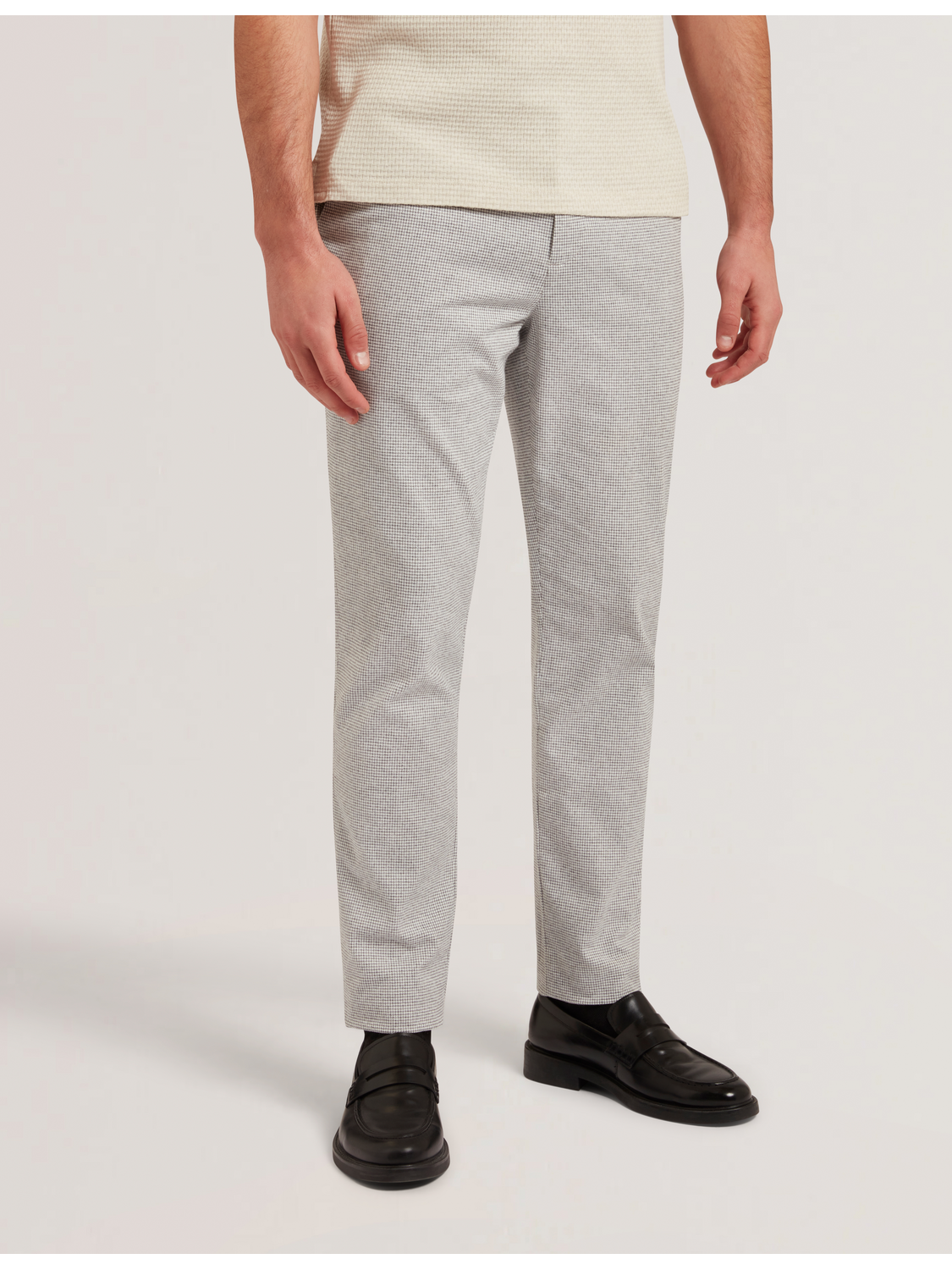 Ted Baker HANDLY - Micro Houndstooth Slim Fit Pants