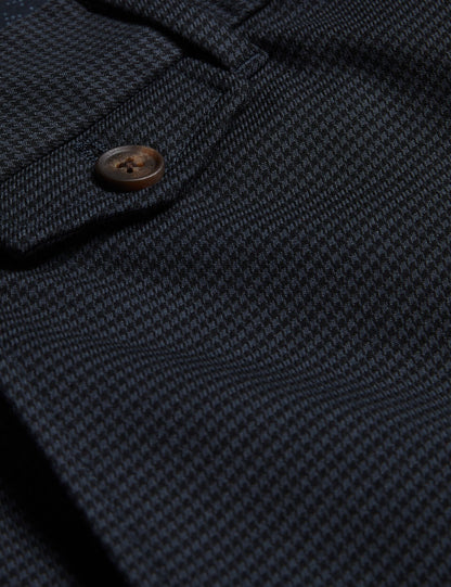 Ted Baker NOUNDS - Navy Puppytooth Check Slim Fit Pants