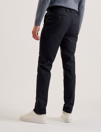 Ted Baker NOUNDS - Navy Puppytooth Check Slim Fit Pants