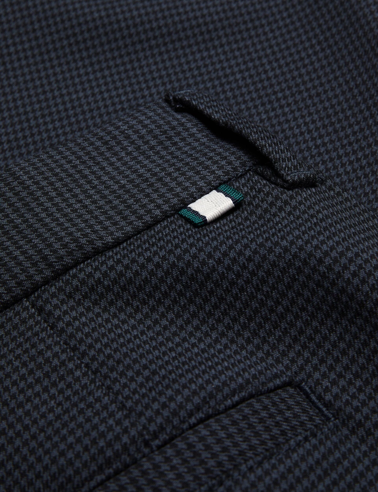 Ted Baker NOUNDS - Navy Puppytooth Check Slim Fit Pants